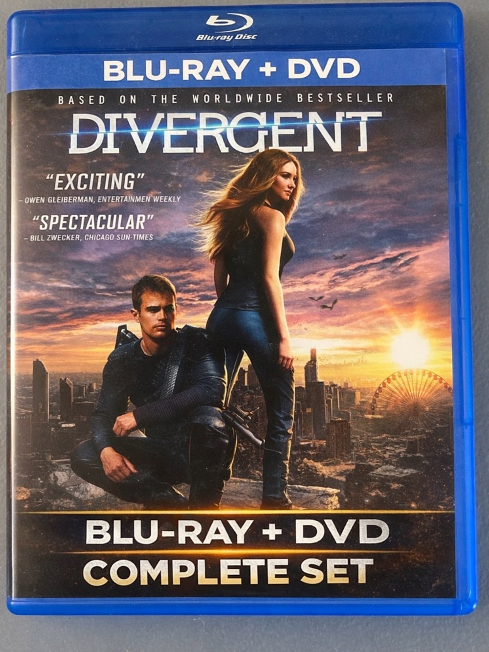 Divergent Blu-ray + DVD + Digital Insert 2014 Sci-Fi Action Shailene Woodley